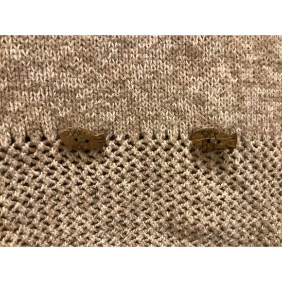 Vntg Christoper & Banks Hand embroidered  Cat embelish knit crewneck sweater L - Picture 4 of 5